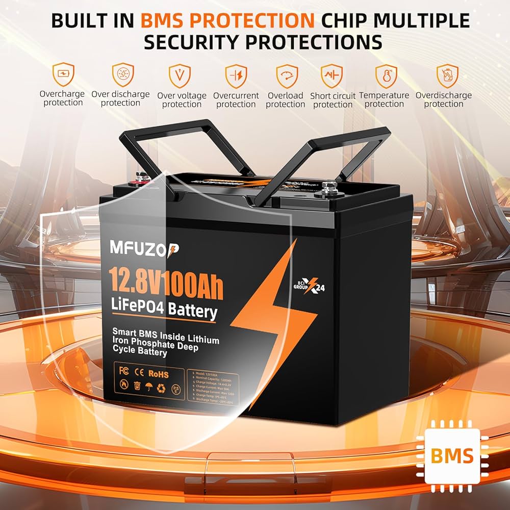 値下げしました！ MFUZOP LiFePO4バッテリー 12V 100Ah Amazon.co.jp: MFUZOP 12V100Ah リン酸鉄リチウムイオン
